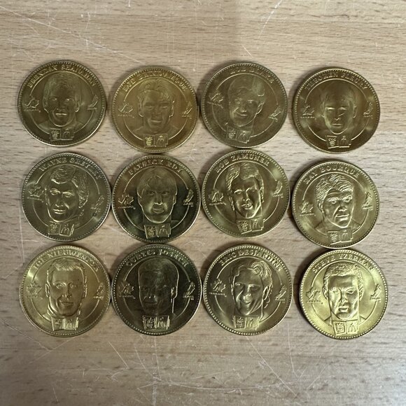 1998 McDonald's Team Canada Official Olympic Hockey Medallion Set 12 Coin - Picture 2 of 3